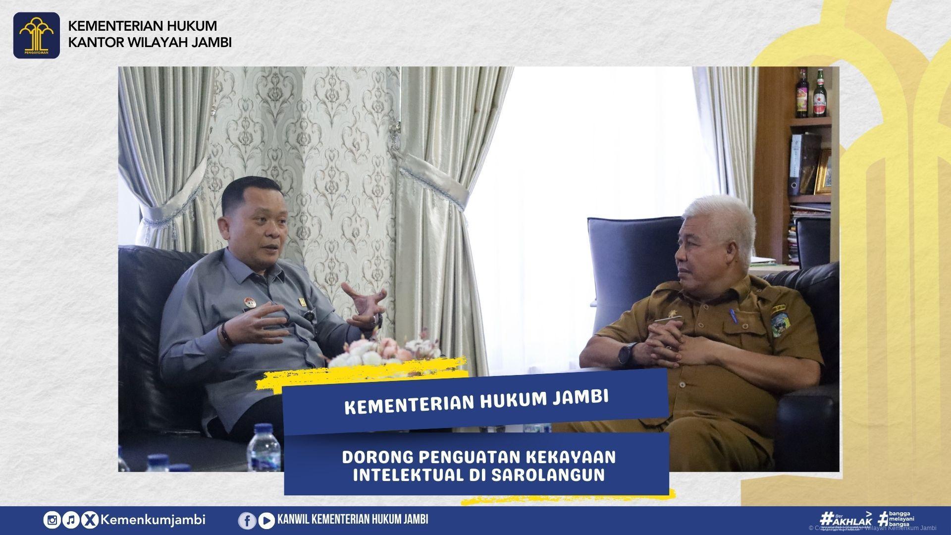Kementerian Hukum Jambi Dorong Penguatan Kekayaan Intelektual di Sarolangun